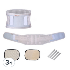Geuruteogi Chingu 內置支撐架護腰6 白色 S, 3個