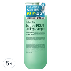 힐링버드 티트리 PDRN 탈모 쿨링 샴푸, 5개, 1L