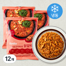 랠리 닭가슴살 곤약볶음밥 닭갈비맛 (냉동), 200g, 12개