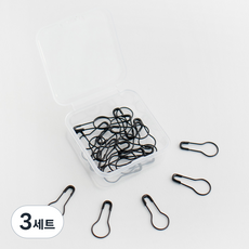 Yarna 燈泡記號圈 20入 + 塑膠盒套組, 黑色(記號圈), 3套