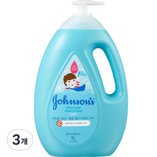 존슨즈베이비 액티브 프레쉬 바스, 1L, 3개