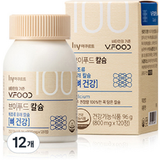 한국야쿠르트 브이푸드 칼슘, 120정, 12개