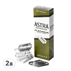Astra 雙面刮鬍刀片,100片,2盒