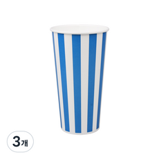 藍色條紋飲料杯 660ml, 80入, 3個