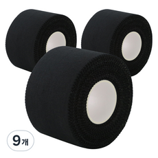 크리다 C-tape 스포츠 테이프 블랙 5cm x 9.1m, 9개, 1개입