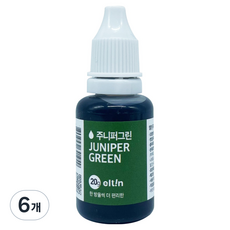 엘틴푸드칼라 진한 주니퍼그린, 20g, 6개