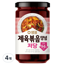 샘표 저당 제육볶음 양념, 440g, 4개