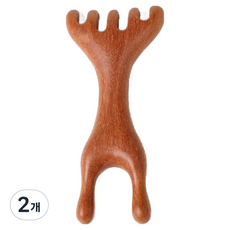 Kelbon 木質頭皮足部眼部按摩器 類型3, 2個, 混合色