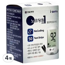 아이센스 노코딩원 혈당측정검사지, 4개, 50개입