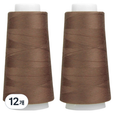 UNIQUE PREMIUM OWL 包芯線 45支2股, 34 棕色, 12個