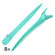 GREAGER 啪嗒多功能髮夾, 8個, 薄荷綠