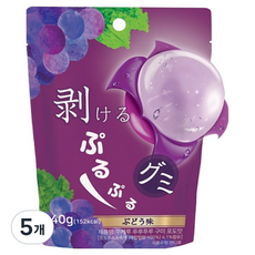 Mukeru Ppuruppuru 葡萄味軟糖, 5個, 40g