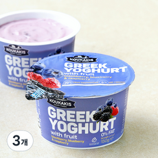 코우카키스 그릭요거트 블루베리 라즈베리, 150g, 3개