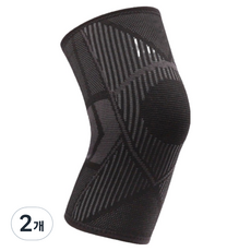 運動膝蓋支撐套 基本款 黑色, 2個