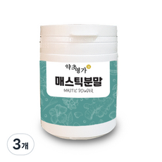 약초명가 매스틱분말, 3개, 100g