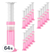 위드원 스탬프 젤 클리너 변기세정제 핑크 로즈향, 40g, 64개