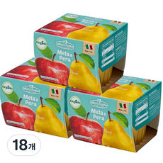 네츄럴누바 유기농 생과일 퓨레, 사과 + 배, 18개, 100g