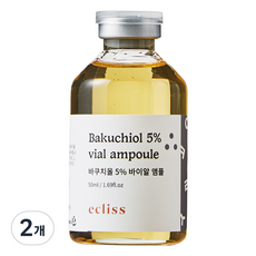 에클리스 바쿠치올 5% 바이알 앰플, 50ml, 2개