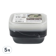 스완 다용도 죽용기 블랙 중형 720ml, 5개, 5개입