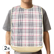 데일리네스트 성인용 요양원 턱받이 롱(63 x 35 x 6.5 cm / 22cm), 베이지, 2개