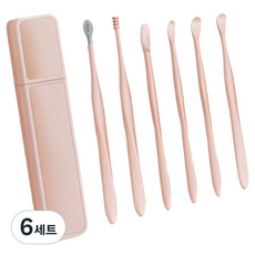 썬앤드림 깔끔 귀이개 핑크 6종 세트, 6세트