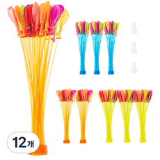 코멧 물풍선 제조기 333, 혼합색상, 12개