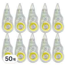 아이비스 코리아 그어쓰는 형광테이프, 노랑색, 50개