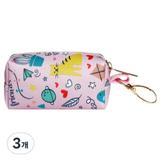 바이데 강아지 편한 풉백파우치, 3개, 1개입, 칼라풀핑크