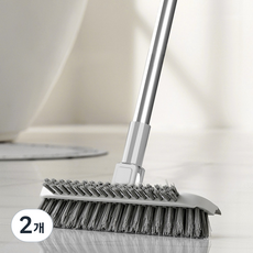 Ollic 浴室地板2段式可調節長度廁所清潔刷 白色, 2個