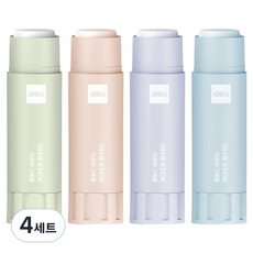 deLi 得力 超強力旋轉型玉米粉膠棒 4種組, 4套