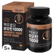 대상웰라이프 맥주효모 비오틴 10000 48g, 5개, 60정