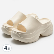 아트조이 EVA 플랫폼 볼륨굽 슬리퍼 7cm, 아이보리, 4개
