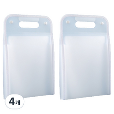 어무드 아코디언 서류 문서 분류함 A4, 흰색, 4개