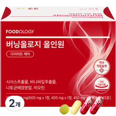 푸드올로지 버닝올로지 올인원 다이어트 보조제 19g, 10회분, 2개