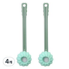 unhave 海綿沐浴身體刷, 1入, 綠色, 4個