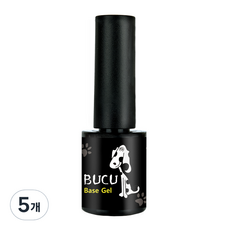 Ppukku 凝膠指甲底膠, 單一顏色, 10g, 5個