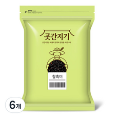 곳간지기 찰흑미, 1kg, 6개