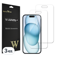 더블유케이스 2.5D 강화유리 9H 휴대폰 액정보호필름 2p 세트, 3세트