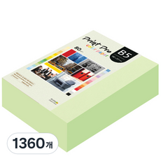 paperculture Print Pro 彩色影印紙 No.13 翡翠綠 80g, B5, 1360個