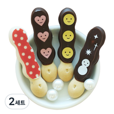 스윗핑크 러브앤스마일 막대과자 만들기 세트, 2세트