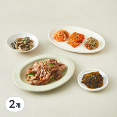 집반찬연구소 한돈간장불고기 반조리 + 느타리들깨무침 + 무생채 + 호두멸치볶음 + 매콤어묵볶음 + 시래기 된장지짐 세트, 760g, 2개
