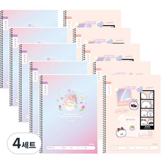 ibis 小學纖薄聽寫筆記本 2款 x 5入組, 好堂與朗根 + 숑숑好朋友 照片, 4套