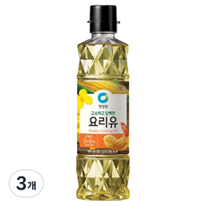 청정원 요리유, 500ml, 3개