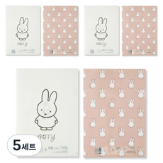 米菲 L型資料夾 2款 x 3入組, 5套, 白色, 米色