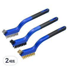 SOL&SOUL 2in1 尼龍不鏽鋼鐵絲縫隙刷3件組, 混合顏色, 2套