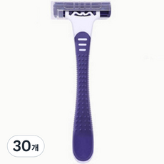 藍色市場緊湊型一次性剃須刀藍色, 30個, 1入