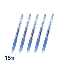파이롯트 주스 젤잉크펜 0.38mm LJU-10UF, 아쿠아블루, 15개