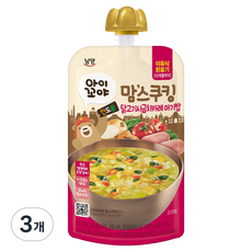 맘스쿠킹 닭고기 시금치 카레 15개월부터, 140g, 3개