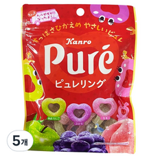 퓨레구미 칸로 구미 퓨레링 젤리, 63g, 5개