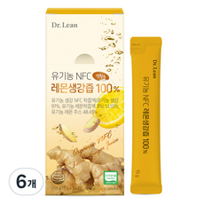 Dr.Lean NFC檸檬生薑汁 14條入, 6個, 210g